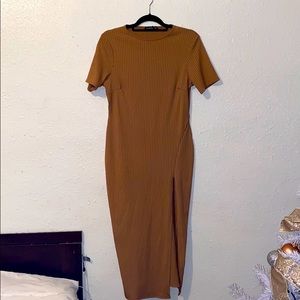 Thigh split dress